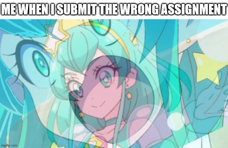 oof | ME WHEN I SUBMIT THE WRONG ASSIGNMENT | image tagged in milky is okay,assignment,wrong,submission,submissions,submit | made w/ Imgflip meme maker
