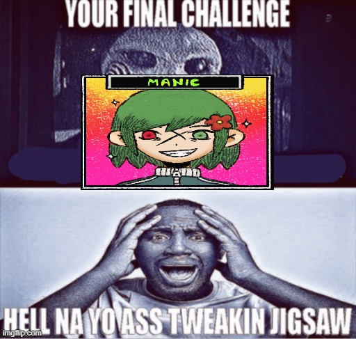 mew? | image tagged in your final challenge | made w/ Imgflip meme maker