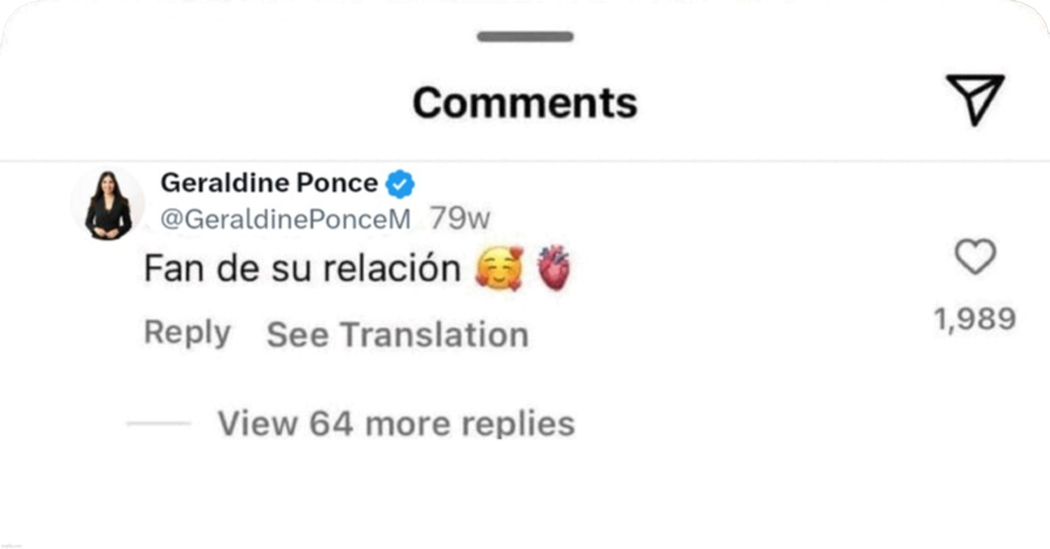 Twitter Geraldine Ponce soy fan de su relación Blank Meme Template