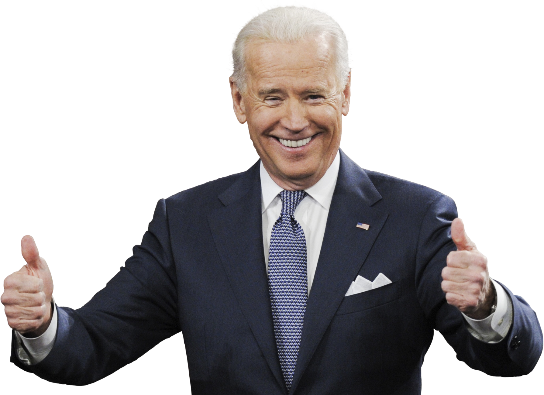 High Quality Joe Biden Thumbs Up Blank Meme Template