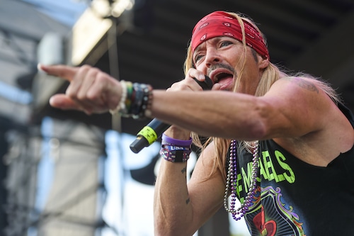 High Quality BRET MICHAELS POINTING Blank Meme Template