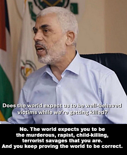 Some people will always find a justification for being evil | No. The world expects you to be the murderous, rapist, child-killing, terrorist savages that you are.
And you keep proving the world to be correct. | image tagged in memes,israel,gaza,hamas,idf,victory | made w/ Imgflip meme maker