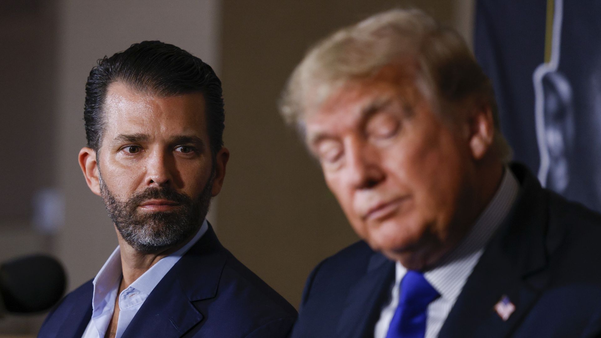 Trump and son Blank Meme Template