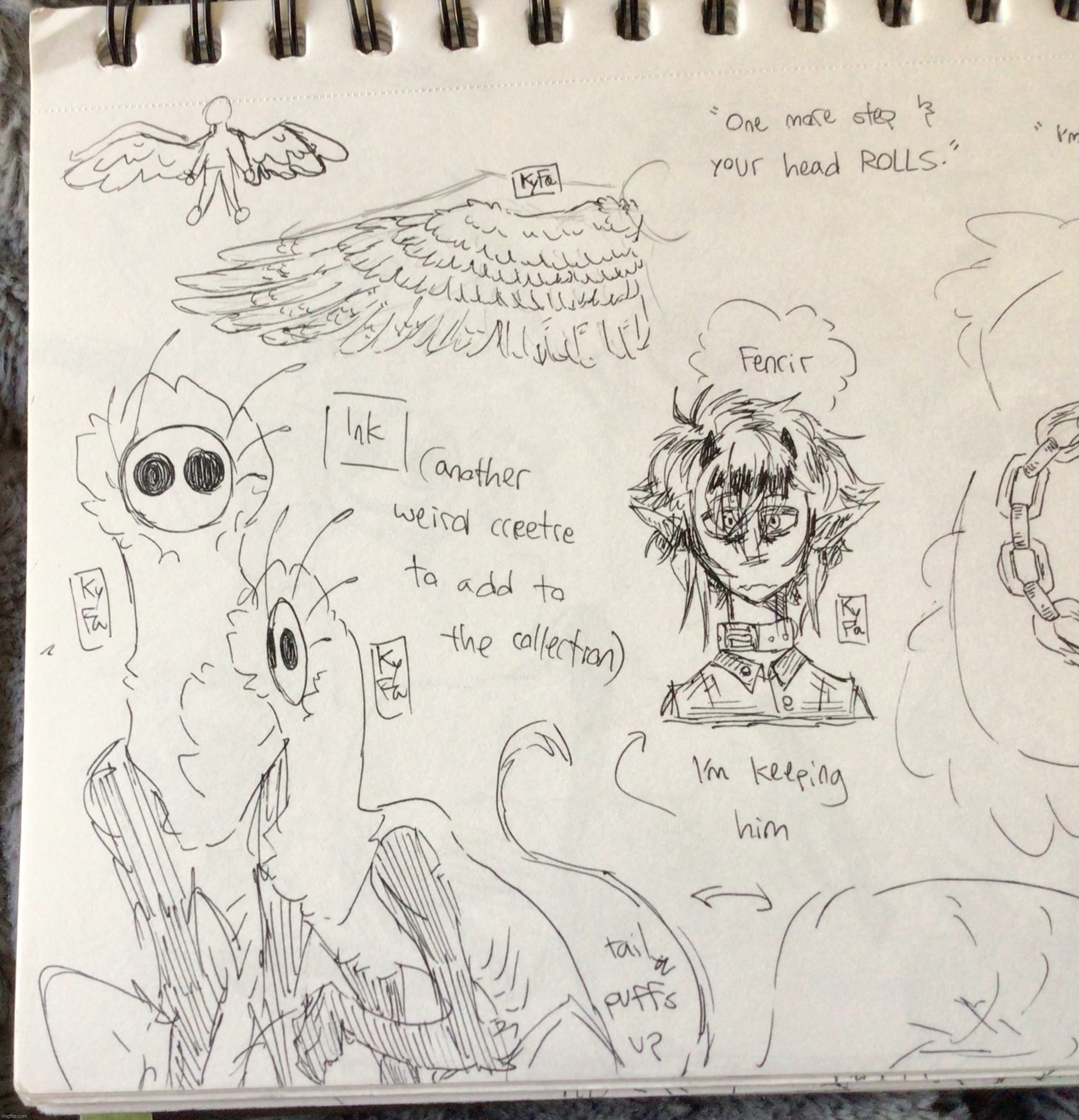 Doodle page to appease the beasts | made w/ Imgflip meme maker