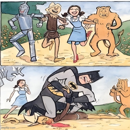 Poor Scarecrow | image tagged in batman | made w/ Imgflip meme maker