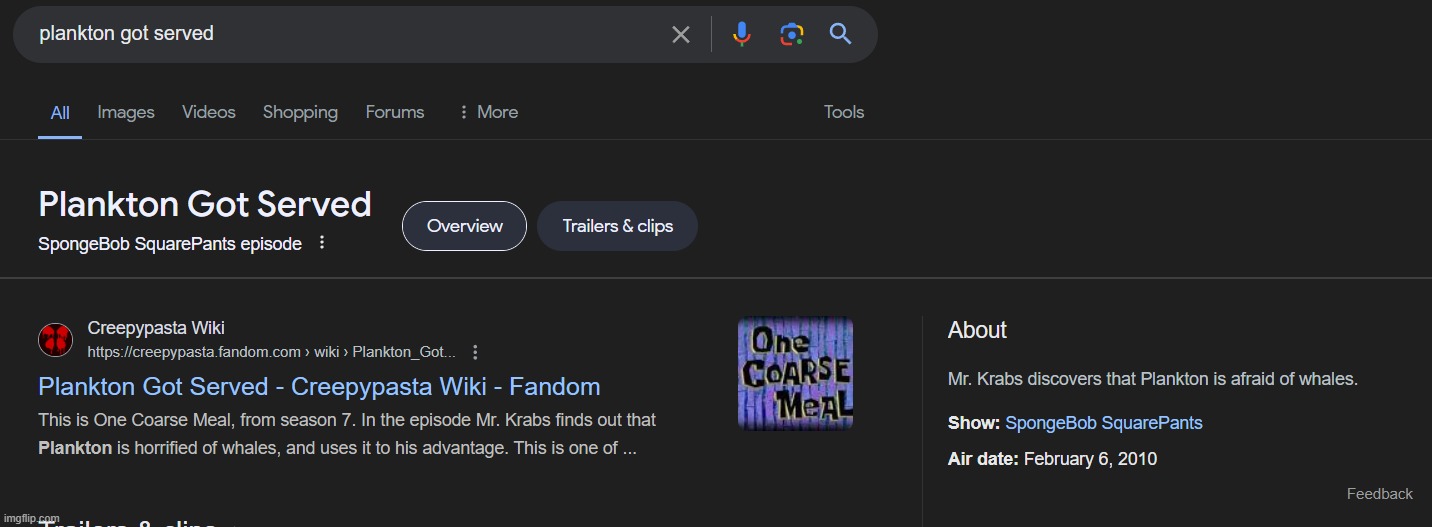 GOOGLE NO NOT A REAL EPISODE NOT A REAL EPISODE | made w/ Imgflip meme maker