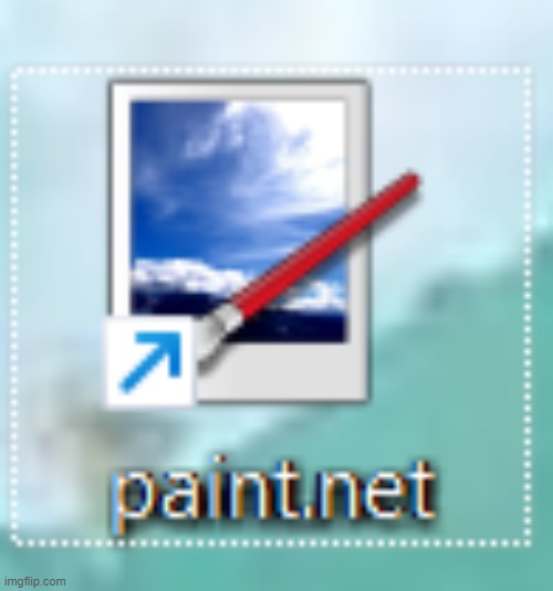 oh mY GOD THE PAINT.NET ICON IS OFF CENTER AAAAAAAAAAAAAAAAAAAAA | made w/ Imgflip meme maker
