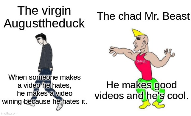 Virgin vs Chad - Imgflip