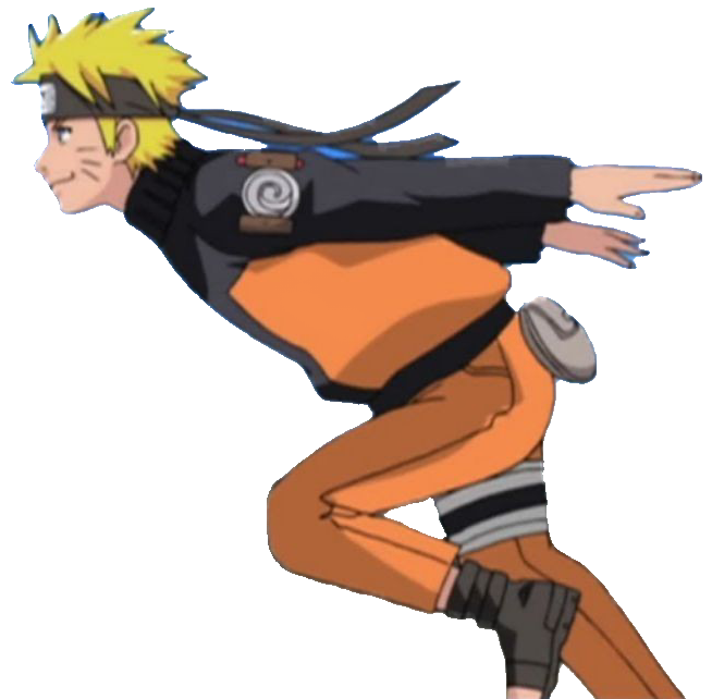 High Quality Naruto run png Blank Meme Template