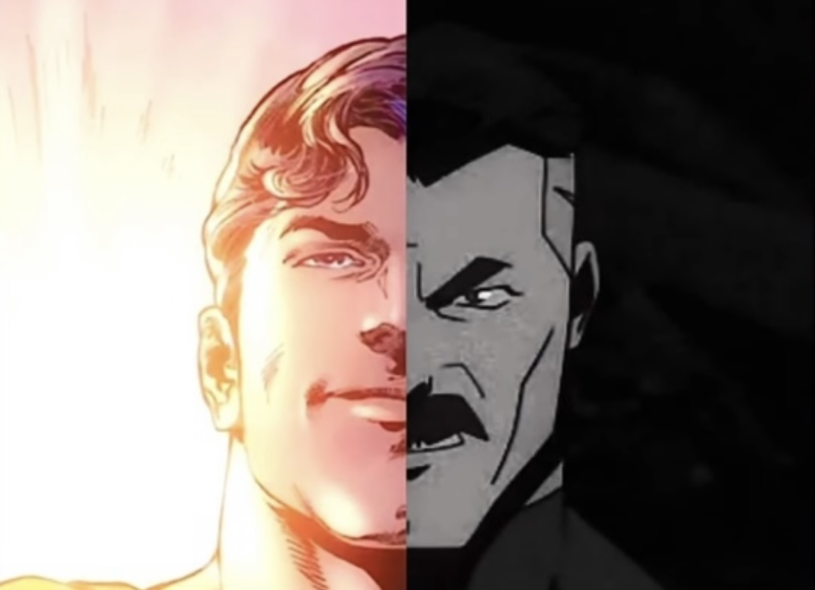 Superman and omni man Blank Meme Template