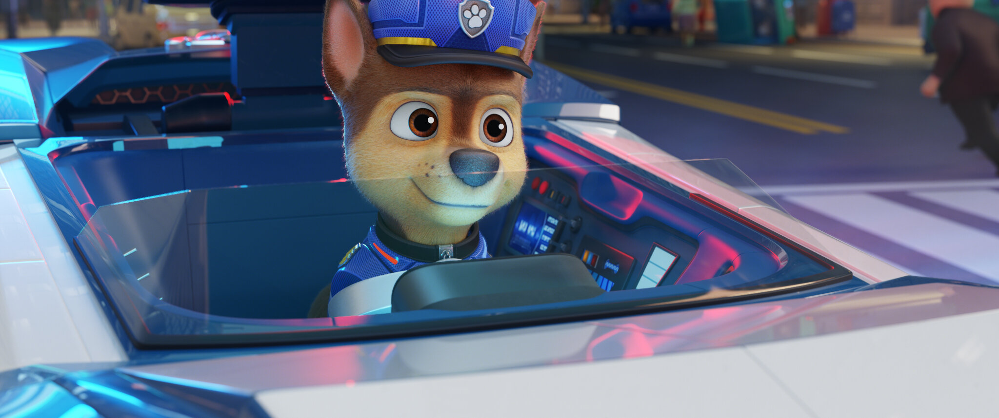 Chase in the Police Car Blank Meme Template