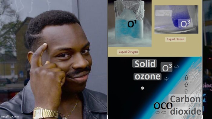 Frozen Oxygen is Blue | image tagged in memes,roll safe think about it,flat earth | made w/ Imgflip meme maker