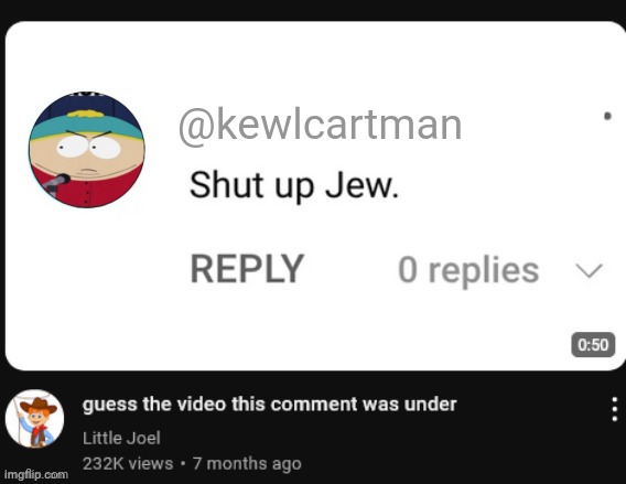 @kewlcartman | made w/ Imgflip meme maker