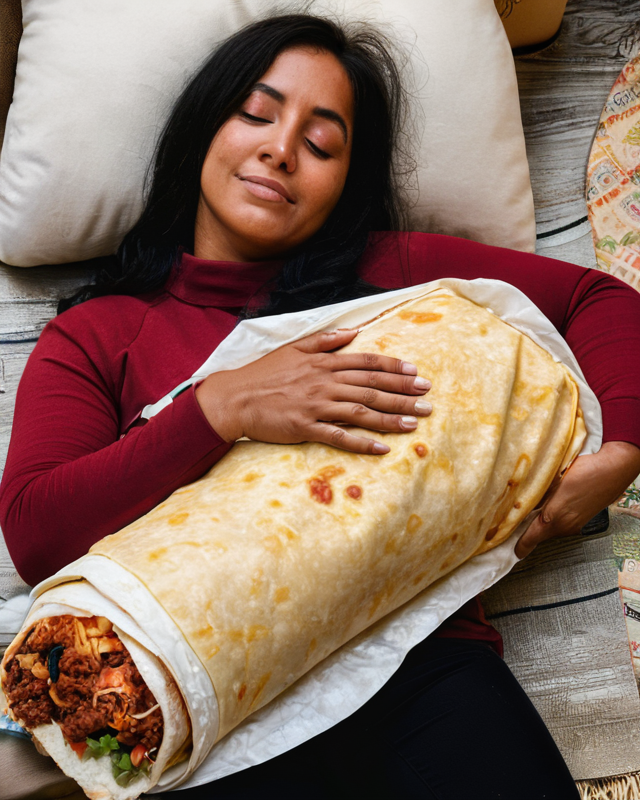 High Quality Burrito Cuddle Blank Meme Template