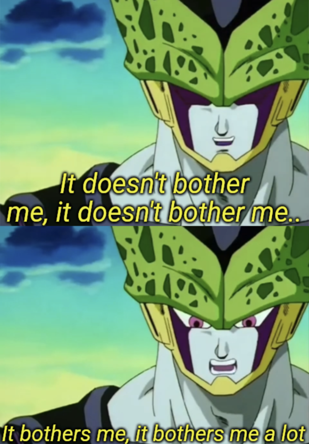 High Quality Cell It Doesn't Bother Me Blank Meme Template