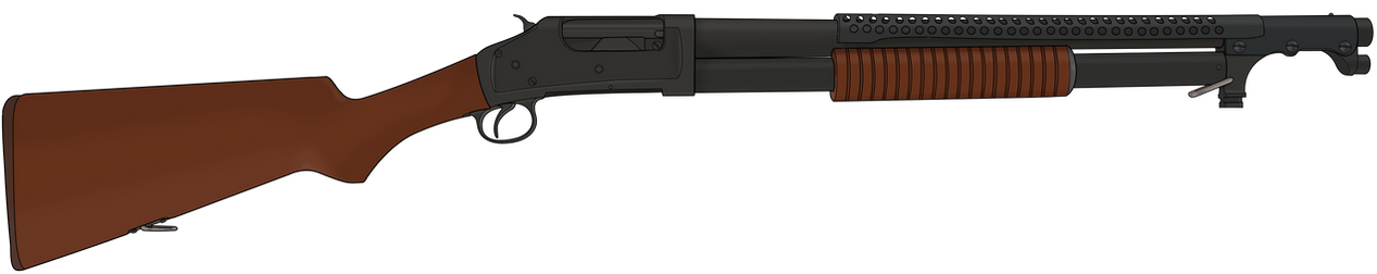 High Quality Winchester Model 1897 Trench Gun Blank Meme Template