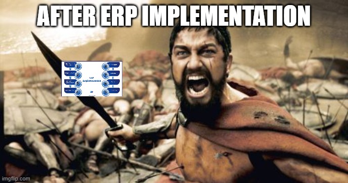 SAP Team after successfully implementation | AFTER ERP IMPLEMENTATION | image tagged in memes,sap team,sucessful project | made w/ Imgflip meme maker