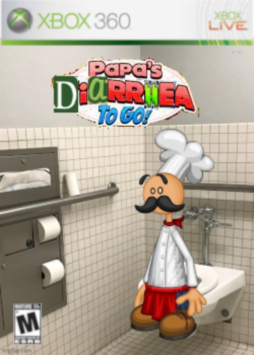 Papa's diarrhea to go | made w/ Imgflip meme maker