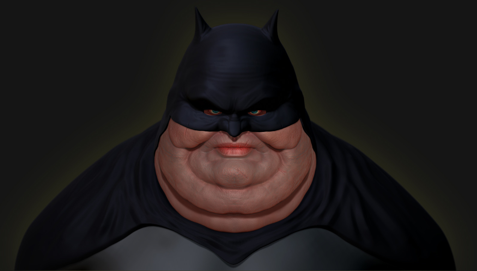 Fat Batman Blank Meme Template