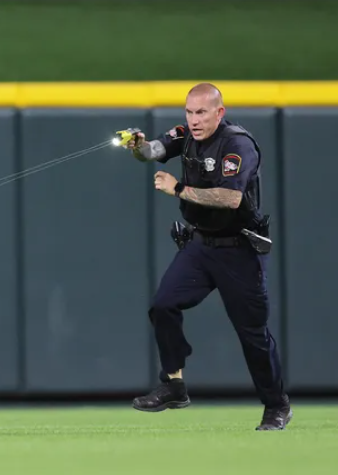 Mlb taser cop Blank Meme Template