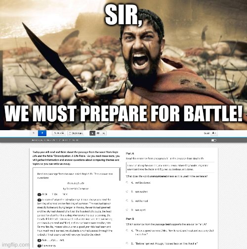 Calling all New Jersey kids... | SIR, WE MUST PREPARE FOR BATTLE! | image tagged in memes,sparta leonidas | made w/ Imgflip meme maker