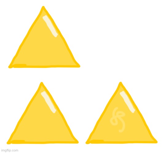 Hey guys! Did I draw the triforce right? | image tagged in art | made w/ Imgflip meme maker