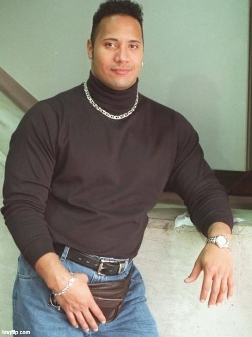 the rock fanny pack | image tagged in the rock fanny pack | made w/ Imgflip meme maker