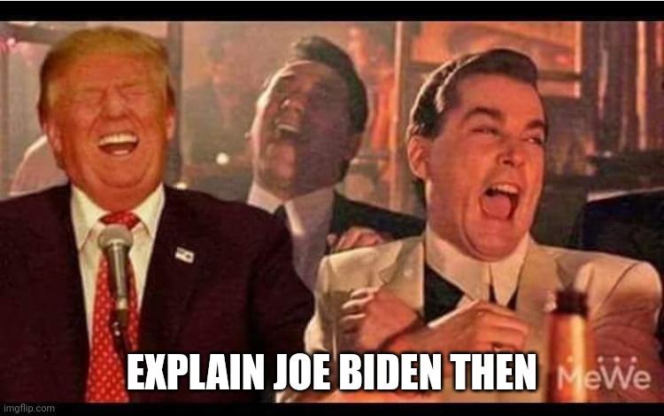 Trump Good Fellas | EXPLAIN JOE BIDEN THEN | image tagged in trump good fellas | made w/ Imgflip meme maker