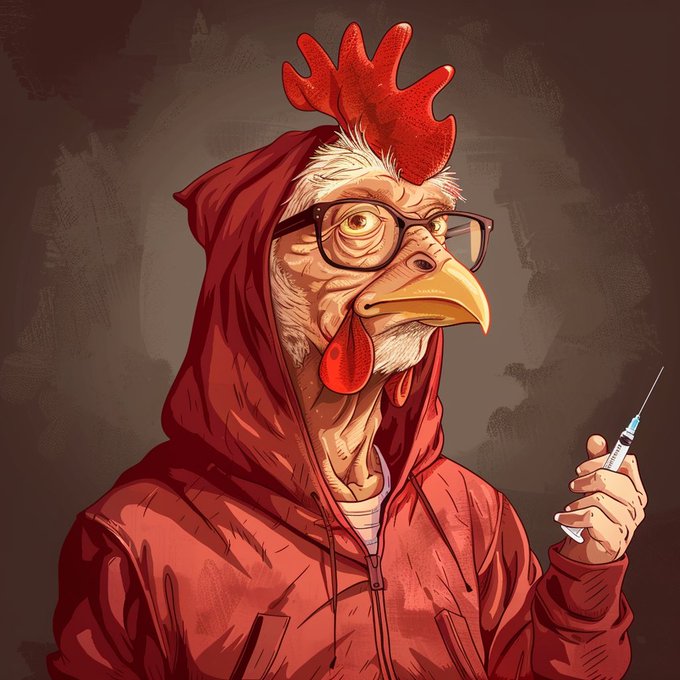 High Quality Chicken Head Bill Gates Blank Meme Template