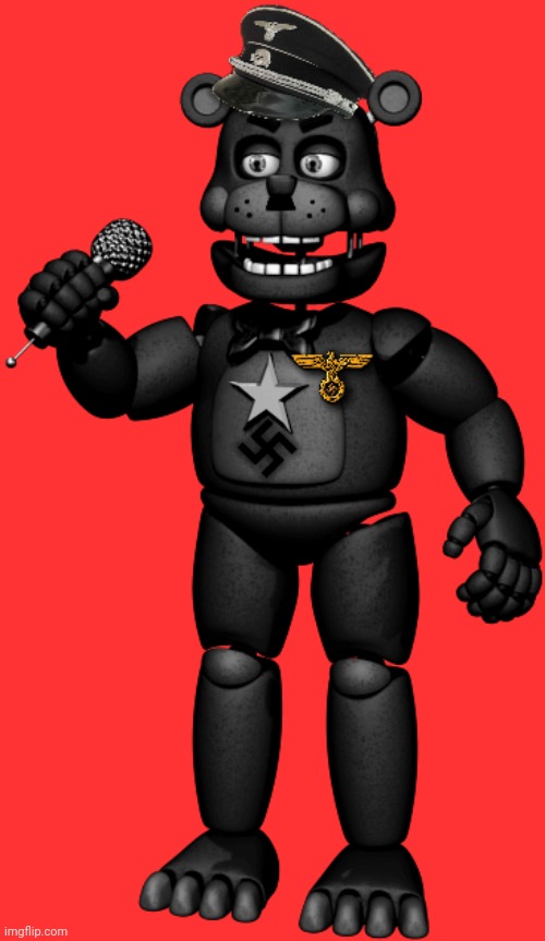 nazi freddy | image tagged in nazi freddy | made w/ Imgflip meme maker