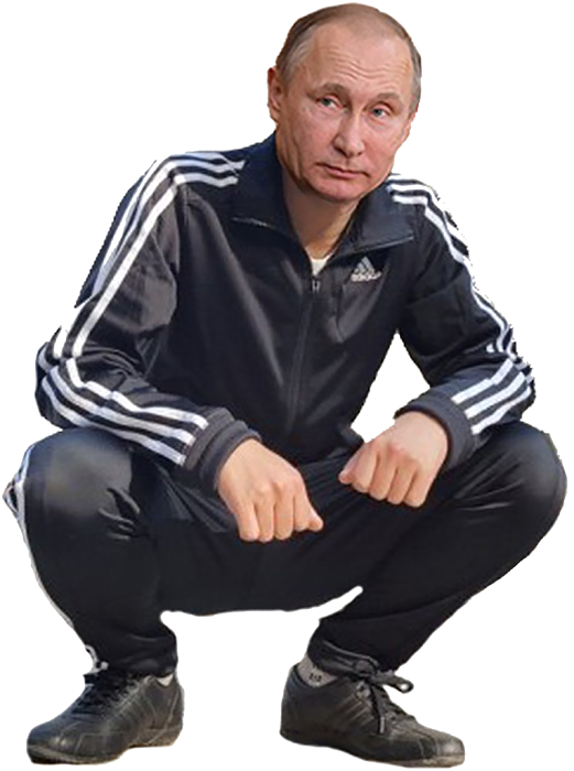 Gopnik Putin Blank Meme Template