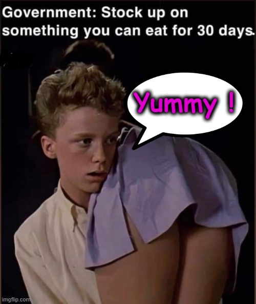 Essential supplies ! | Yummy ! | image tagged in emergency alert system | made w/ Imgflip meme maker
