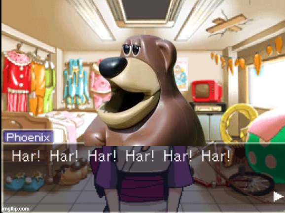 Freddy fazbear in ace attourney 2!!!! | image tagged in ace attorney,freddy fazbear | made w/ Imgflip meme maker