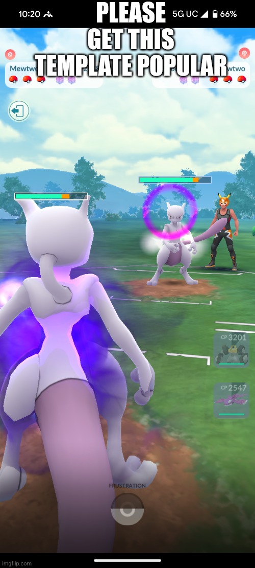 Mewtwo vs mewtwo | PLEASE GET THIS TEMPLATE POPULAR | image tagged in pokemon,mewtwo,mew,ash ketchum,pokemon go | made w/ Imgflip meme maker