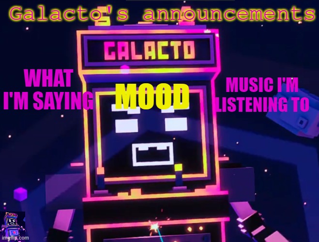 High Quality galactos new announcements Blank Meme Template