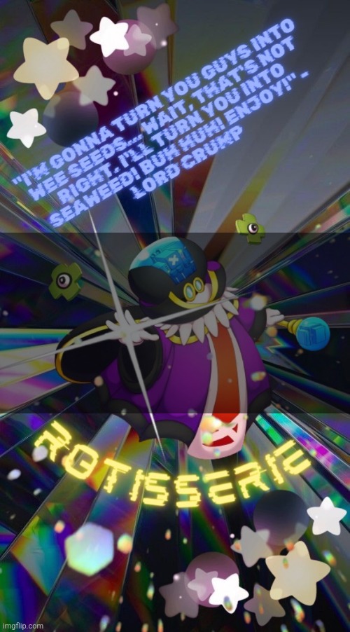 Rotisserie but he's the Supreme Leader of the X-Nauts Blank Meme Template