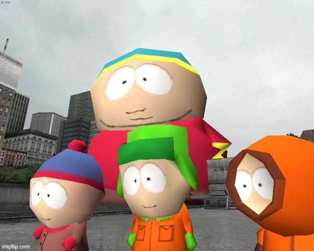 The south park boys. One of my favorite quad of characters. | image tagged in south park,eric,kyle,kenny,stan,fat | made w/ Imgflip meme maker