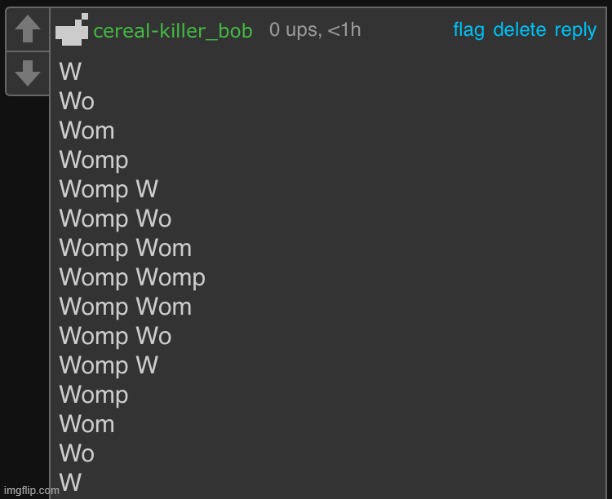Womp | image tagged in womp | made w/ Imgflip meme maker