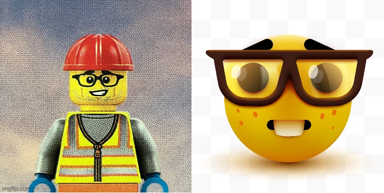 This Lego person looks like the nerd emoji | image tagged in lego,nerd | made w/ Imgflip meme maker