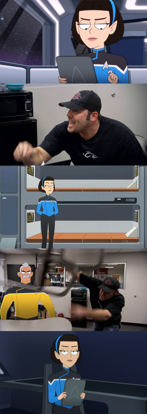 T'lyn discussion with American Chopper Blank Meme Template