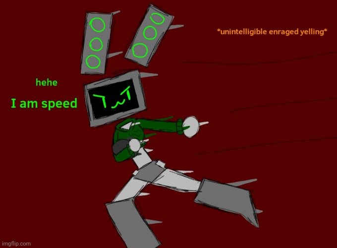 Took me a couple minutes to figure out how to make her look like she's going really fast | made w/ Imgflip meme maker