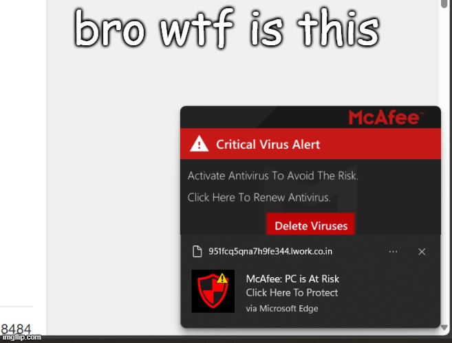 i know its a trojan trying to get in but like how tf do i stop it | bro wtf is this | made w/ Imgflip meme maker