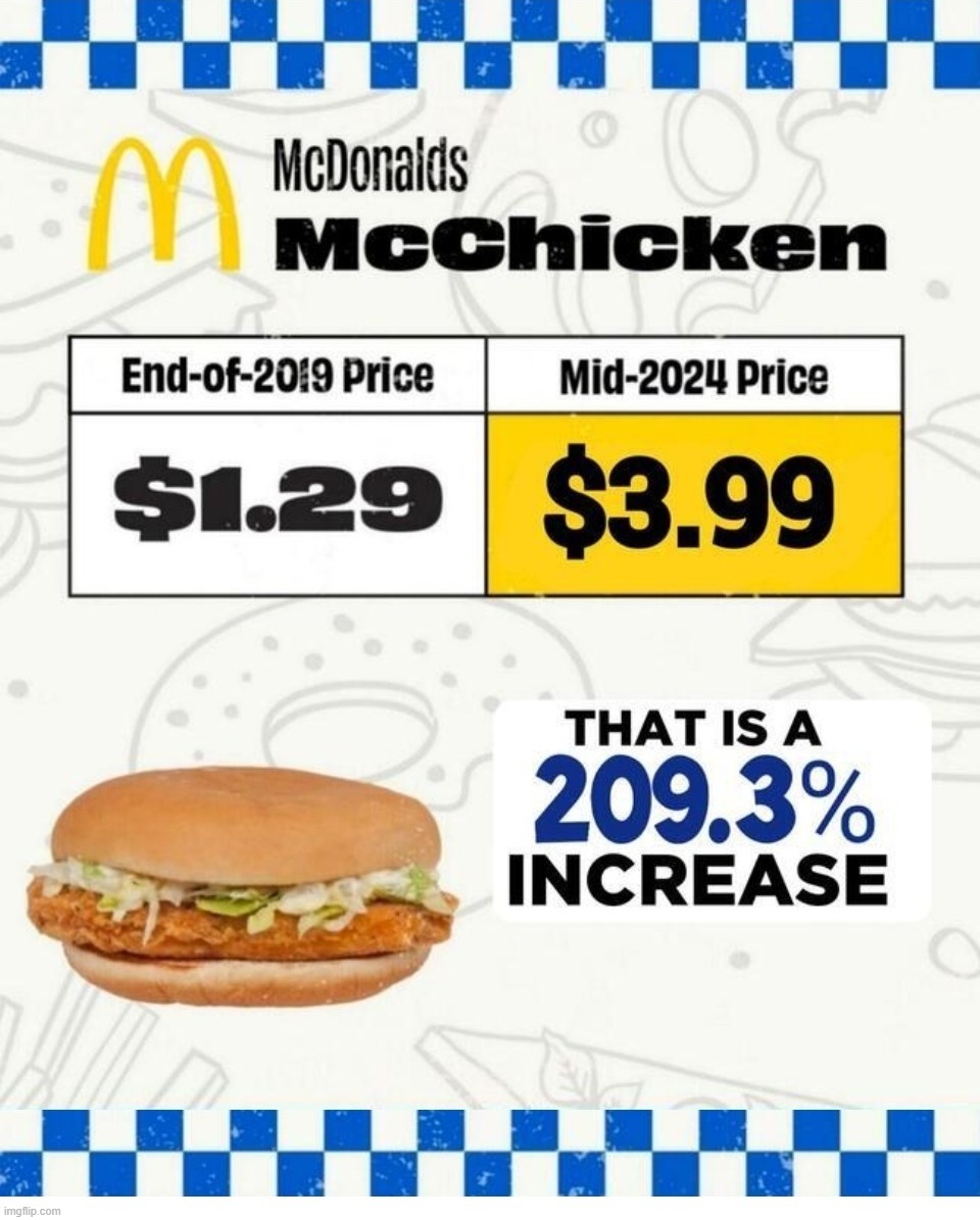 Bidenomics McCommieburger | image tagged in bidenomics,mcdonalds,crush the commies,sounds like communist propaganda,build back better,liberal logic | made w/ Imgflip meme maker