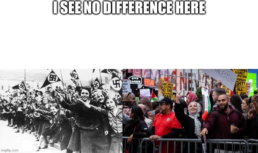 They are one in the same | image tagged in nazi,palestine,israel | made w/ Imgflip meme maker
