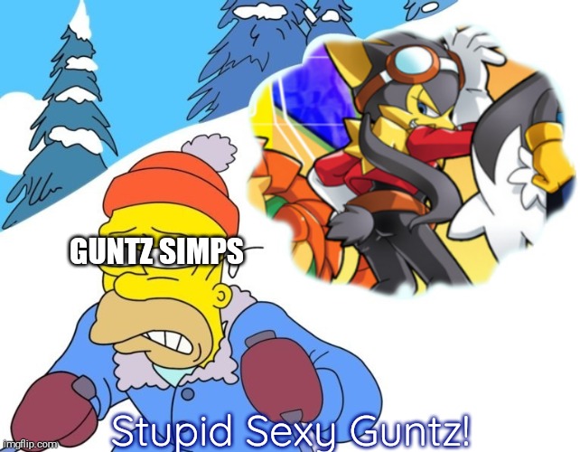 First Time Posting Klonoa Content and it's Noice WHERE ARE MY GUNTZ SiMPS AT? | GUNTZ SIMPS; Stupid Sexy Guntz! | image tagged in homer's imagination over klonoa,guntz simps,in a nutshell | made w/ Imgflip meme maker