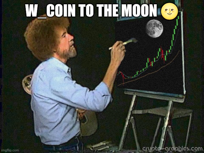 Icon Crypto | W_COIN TO THE MOON 🌝 | image tagged in icon crypto | made w/ Imgflip meme maker