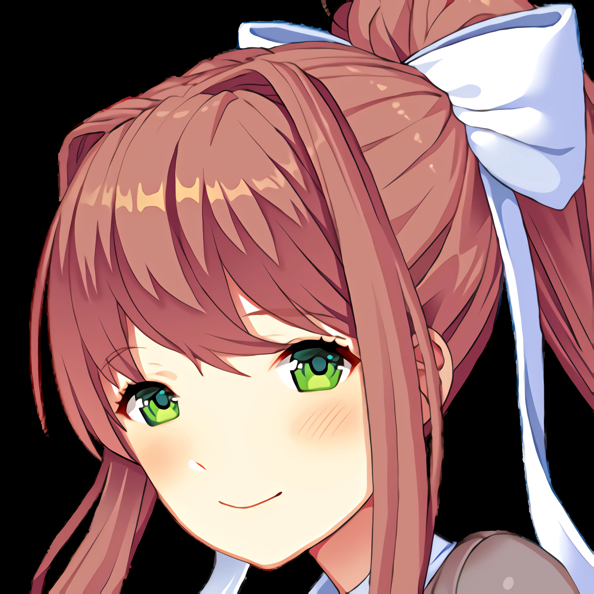 Monika smile Blank Meme Template