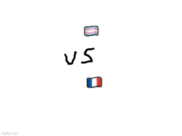 🏳️‍⚧️; 🇫🇷 | made w/ Imgflip meme maker