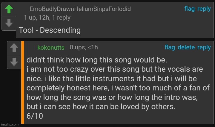i rated songs that you guys have suggested. | made w/ Imgflip meme maker