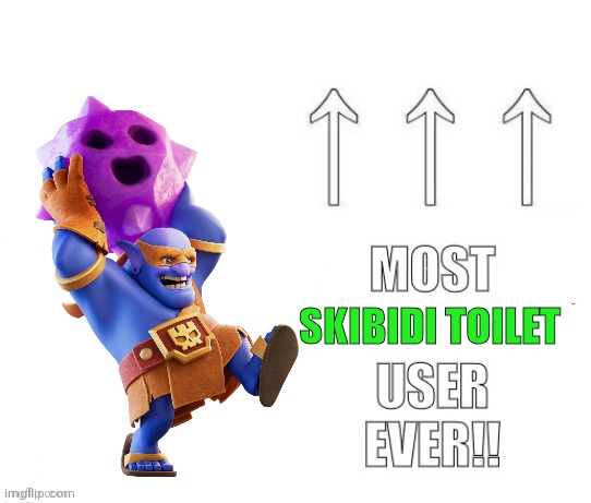 Most skibidi toilet user ever!!! Blank Meme Template